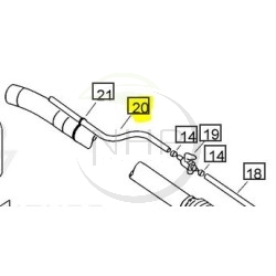 Durite ECHO, SHINDAIWA référence 35701102410 - 357011-02410