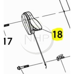Levier/cable accelerateur tondeuse MAKITA - DOLMAR DA00001172