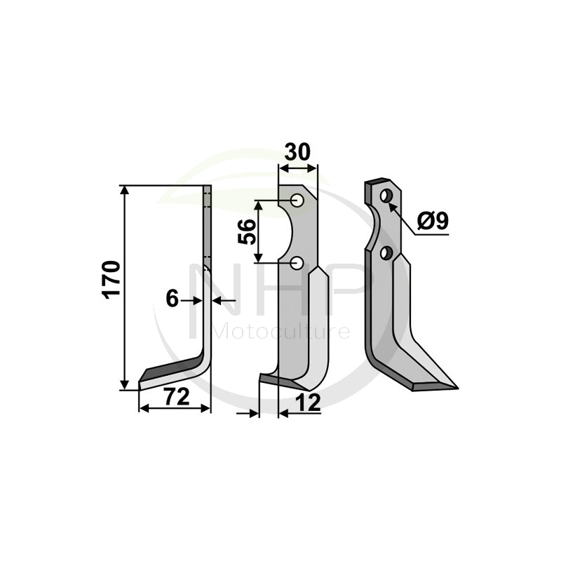 Couteaux fraises Bertolini