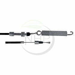 Cable embrayage lame tracteur tondeuse CASTELGARDEN, STIGA, 182004606/1, 82004606/0, 82004606/1, 1136-1165-01