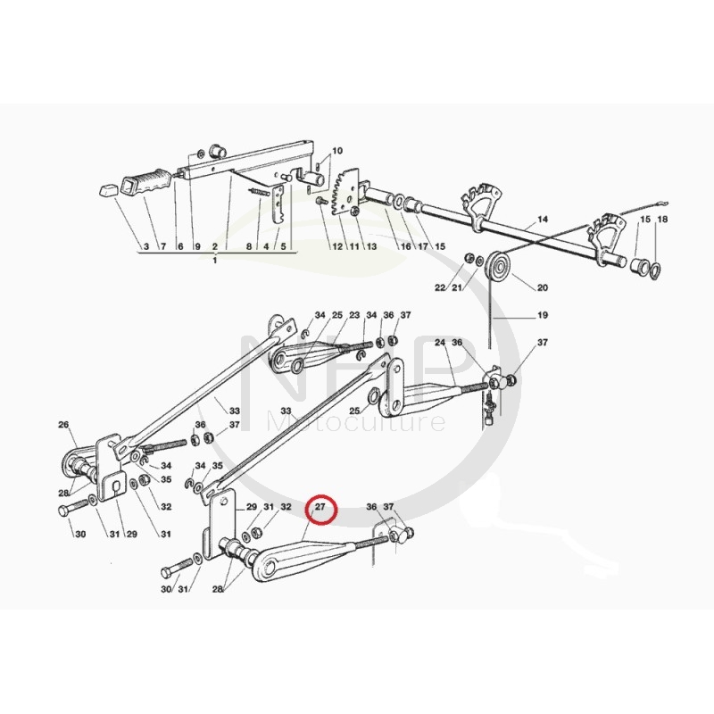 Bras de relevage plateau de coupe GGP, CASTELGARDEN, 382318117/0, 82318117/0, 3823181170, 823181170