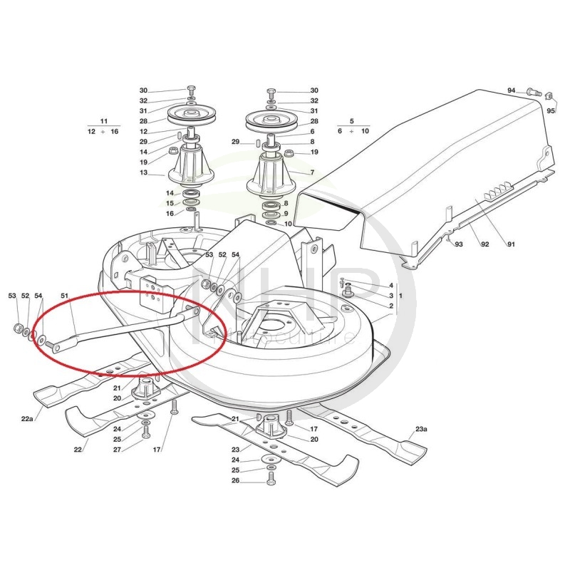 Bras support plateau de coupe tracteur tondeuse GGP, CASTELGARDEN, STIGA 382000474/1, 82000474/0, 82000474/1, 3820004741, 820004