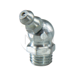 Graisseur hydraulique coudé 45°,  1/4 " X 28 UNF, SW 9, type H2
